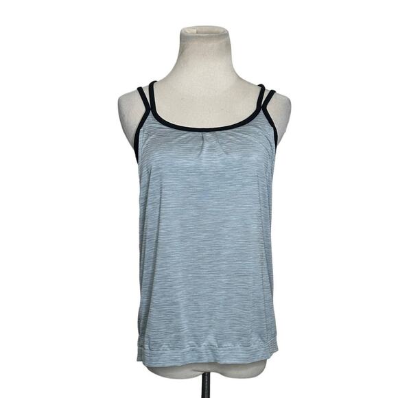 Athleta gray black build in bra tank top size small - Picture 8 of 9